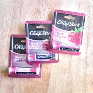 🎈3/$10! 3pk of Red Raspberry Flavored Chapstick